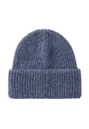 Å WOMAN Ribbstickad mössa CINA Mössor & hattar Blå ONESIZE