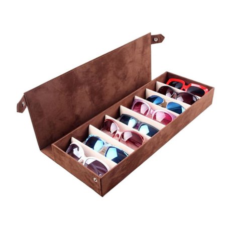 Glasögonfodral Solglasögon Display Rack KAFFE