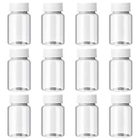 12 stk. Små Flasker Tomme Juiceflasker Klare Hjemmelagde Drikkeflasker