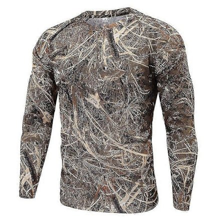 Miesten maastokuvioinen t-paita kesään, nopeasti kuivuva, hengittävä, retkeilyyn, kalastukseen, telttailuun, sotilaallinen
