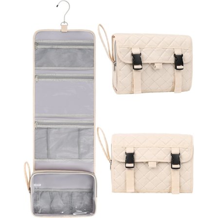Hængende toilettaske til mænd og kvinder, rejsesæt, barberingspose, vandtæt stor makeup taske, vasketøjspose, makeup organizer, kosmetiktaske