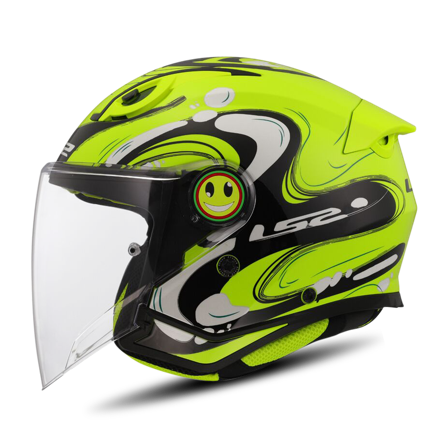 Casque Jet Enfant LS2 OF622 Funny II Jaune S