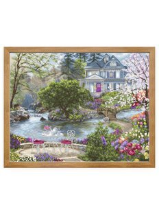 Broderikit Tavla Te vid vattnet