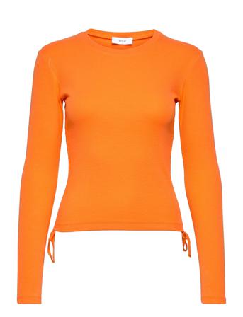 Enally Ls String Tee 5314 T-shirts & Tops Long-sleeved Orange Envii