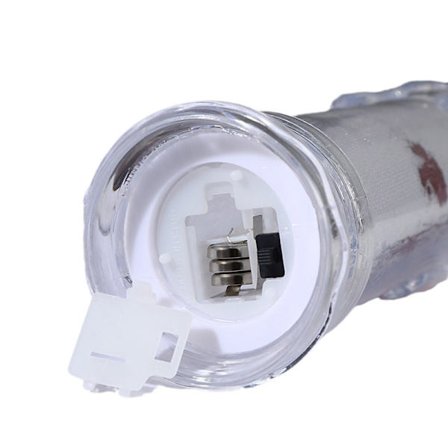 1 stk. flammeløst lys, batteridrevet LED-lys til feriedekoration (tilfældigt mønster)