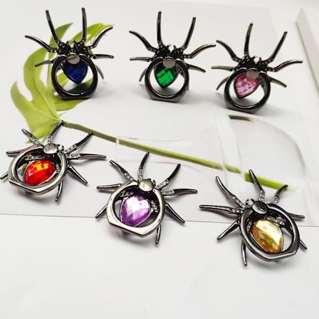 6 stk. Spider Mobiltelefon Ring Holder Stativ, Sød Telefon Finger Holder Stativ Cool Animal Telefon Greb Kickstand Til Alle Smartphones, Tablets