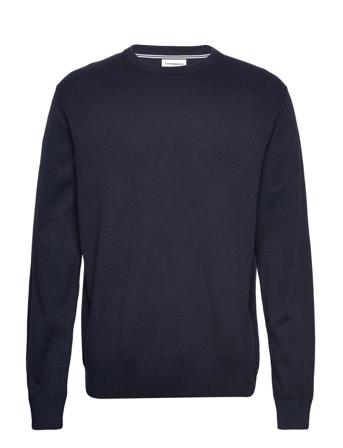Structure O-Neck Knit Navy Lindbergh
