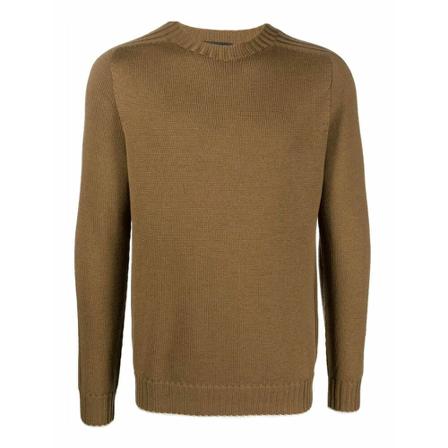 Dondup, Round-neck Knitwear Bruin, Heren, Maat:XL