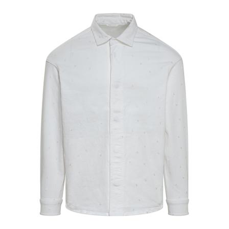 Emporio Armani, Casual Shirts Wit, Heren, Maat:XS