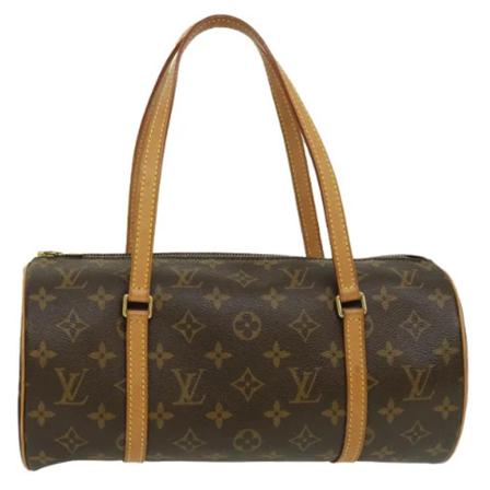 Louis Vuitton Vintage, Pre-owned Canvas handbags Bruin, Dames, Maat:ONE Size,leather