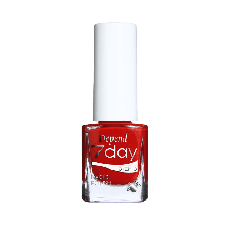 Depend 7day Nailpolish Nagellack Dam Röd 5ML