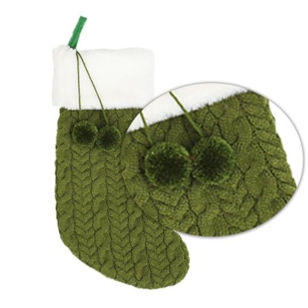 Pehmeä Pompom-pallo Joulusukka, Joulukuusenkoriste Juhlakoriste