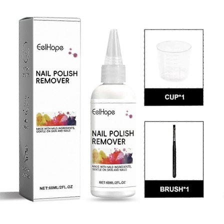 Skonsam nagellacksremover gel med E-vitamin - Snabb nagellackslösare för händer och fötter