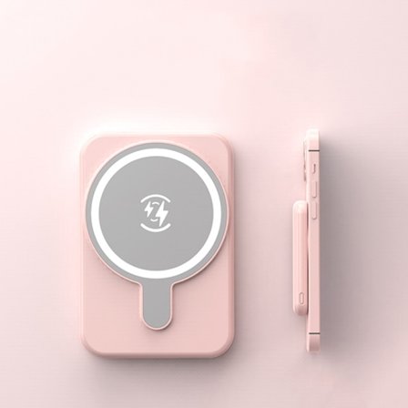 Mag-Safe Wireless Magnetic Power Bank Svart