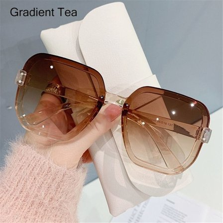 Oversized solbriller til kvinder, solbriller GRADIENT TEA GRADIENT TEA