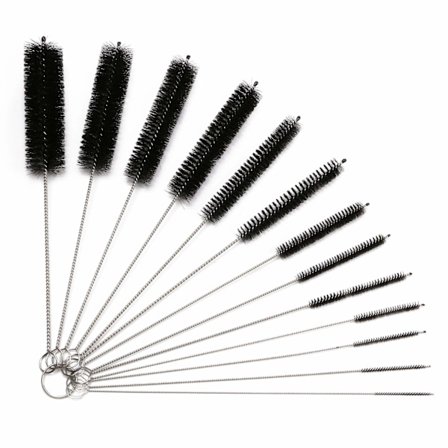 Flaskrengöringsborstar, 13 st rörborstar i nylon, set för rengöring av flaskor, glas och sugrör