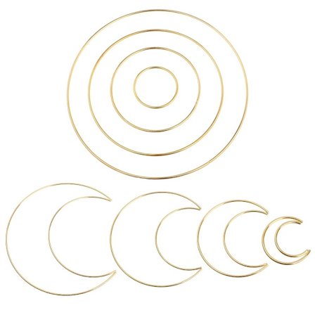 8st Metal Hoops Dream Catcher Rings Supplie