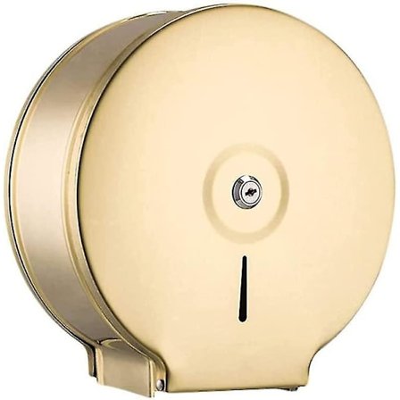 Veggmontert toalettpapirholder i messing, børstet bronse