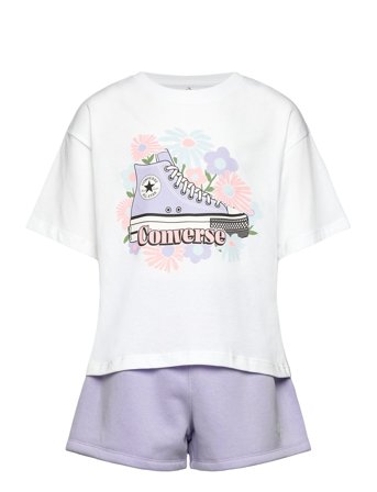 Ks-Knit Short Set Purple Converse