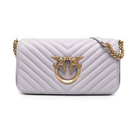 Pinko, Cross Body Bags Paars, Dames, Maat:ONE Size