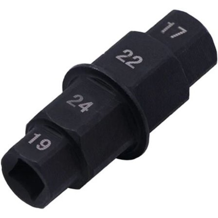 TS-Aksel for motorsykkel forhjul, nøkkel for hjulaksel, nøkkel for motorsykkelhjulaksel, spesialpipe for motorsykkel, sekskantaksel, 