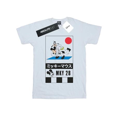 Disney Girls Mickey And Goofy Karate Bomull T-Shirt 3-4 År W White 3-4 Years