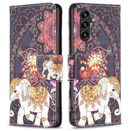 Wonderland Samsung Galaxy A15 Läppäkotelo - Flower And Elephant