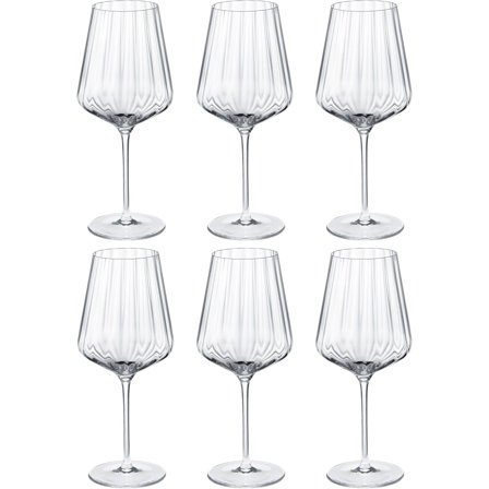 Georg jensen Bernadotte hvitvinsglass 6 stk' - 'Transparent