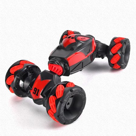 Elektrisk RC-bil - 2.4G 4WD RC Stuntbil, Joystick-kontroll, Gestkontroll, 2 oppladbare batterier, Gave til gutter og jenter 6+