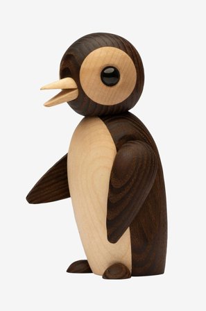 Spring Copenhagen - Puinen koriste Frost Penguin 12,5 cm 12,5 cm - Luonnonväri - Koriste-esineet - - Homeroom