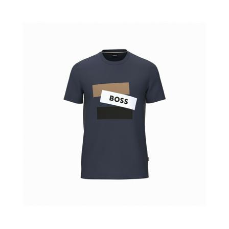 Hugo Boss - T-shirts - Blå - Herr - Storlek: S, Herr, Storlek: S