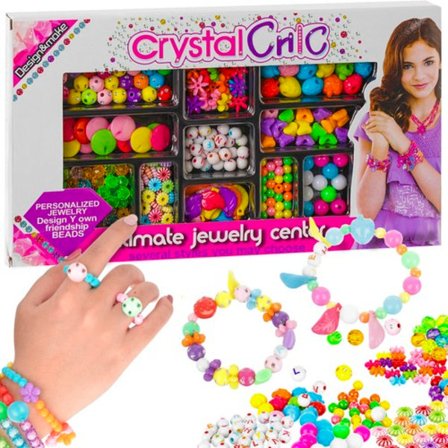 Kreativt perlesett for smykkefremstilling | Lag dine egne armbånd | DIY armbånd og halskjeder for barn