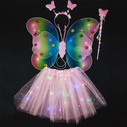 LED-kostyme-rekvisitter for jenter, skjørt 6 6