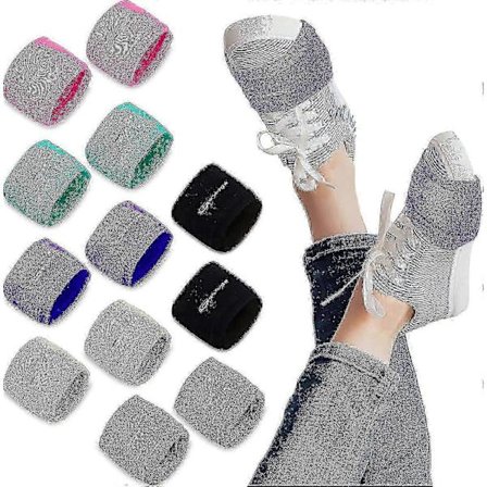 2025 6-pack Över Sneakers Dansstrumpor för Dansare Kvinnor Dansstrumpor Dansstrumpor Över Skor för Dans på Slätt Underlag