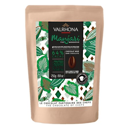 Valrhona Manjari 64% sjokolade, 250 g