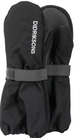 Didriksons Biggles Zip Mitten 8 Kids Black