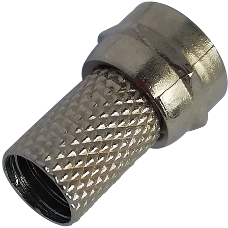 Deltaco F-connector twist-on, 6,8mm, RG-6, 2-pcs
