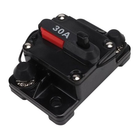 12V 30A Bil Auto Reset Strømafbryder, Vandtæt Sikring til Audio Stereo