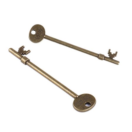 Antik Spøgelsesnøgle Tryllekunst – Vintage Tankekontrolnøgle til Interaktiv Nærtrylleri