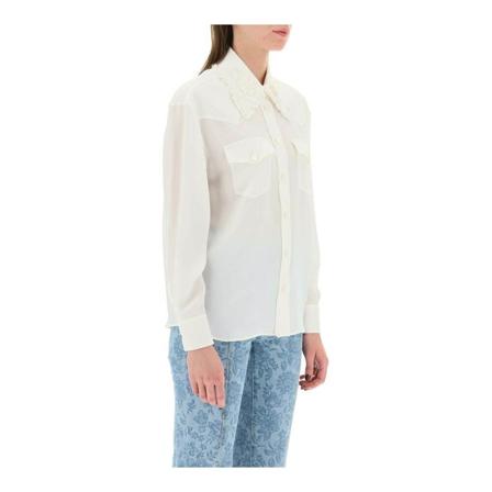 Alessandra Rich Shirts Hvid, Dame Skjorter