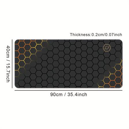 E-sportspel Professionell musmatta Överdimensionerad förtjockad kontortangentbordsbordsmatta för pojkar och flickor 35.4*15.7inches(900x400x2mm)