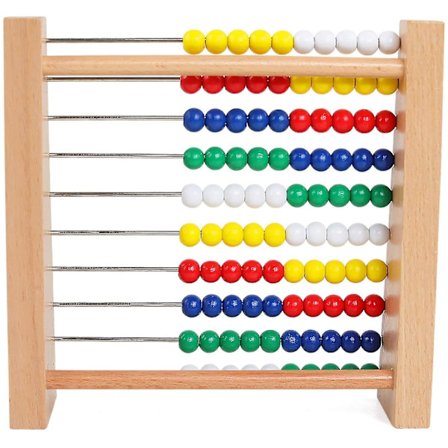 Abacus for barn med matte, tall og læring i tre, klassisk leketøy i tre, pedagogisk leketøy i tre