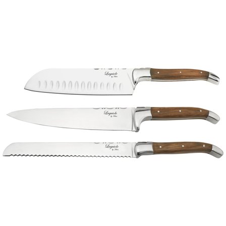 Laguiole by haws Knivset 3 delar, Olive | Matlagning > Köksknivar > Knivset | Bagaren och Kocken
