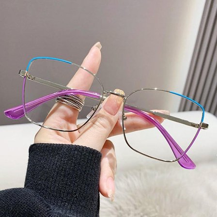 Anti-Blue Light Glasses Square Eyeglasses 6 6