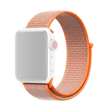 Nylon-ranne Apple Watch 42mm Series 10 Oranssilla