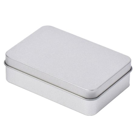 Mini Opbevaringsboks Lille Sølv Smykkeskrin med Nøgler Møntpung Spillekortholder Slikopbevaring[YJD]