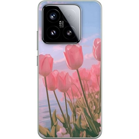 Mobilskal till Xiaomi 15 med Rosa Tulpaner