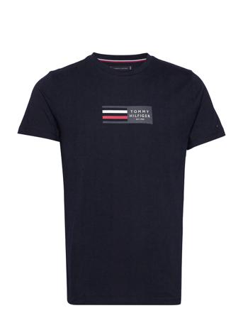 Rwb Corp Graphic Tee T-shirts Short-sleeved Blå Tommy Hilfiger