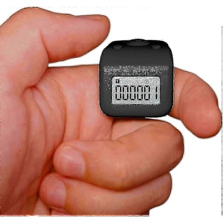 Vanntett IPX8-teller, oppladbar for svømming, strikking og fitness