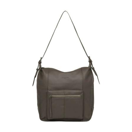 Lancaster Vintage soft leather Tas 578-83 , Bruin , Dames , Maat: ONE Size Schoudertassen